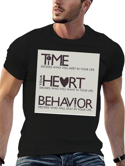 Time Heart & Behavior Graphic Tee