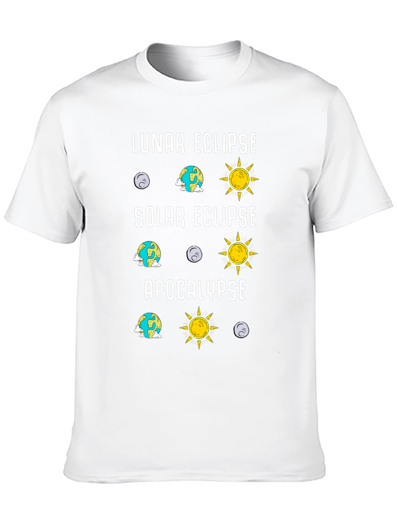 Lunar Solar Eclipse Apocalypse Humor Tee