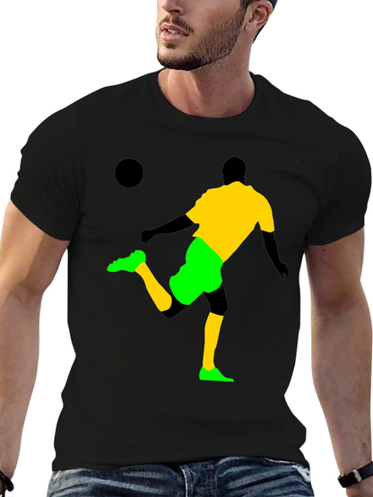 Soccer Silhouette Graphic T-Shirt