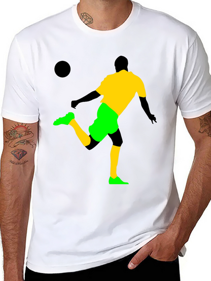 Soccer Silhouette Graphic T-Shirt