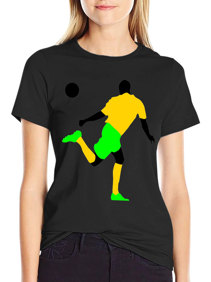 Soccer Silhouette Graphic T-Shirt