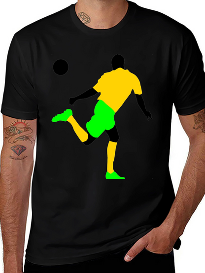 Soccer Silhouette Graphic T-Shirt