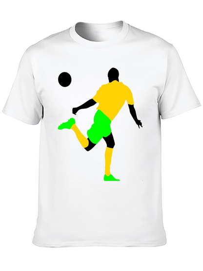 Soccer Silhouette Graphic T-Shirt