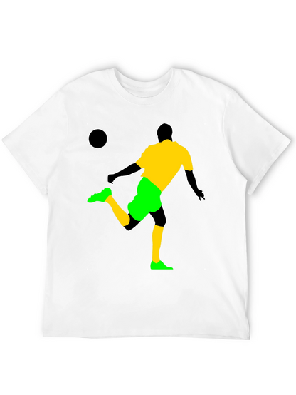Soccer Silhouette Graphic T-Shirt