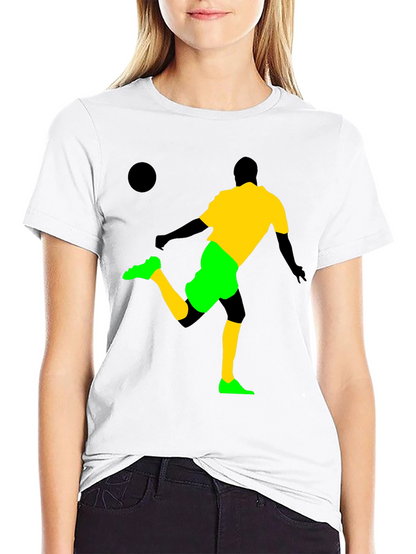 Soccer Silhouette Graphic T-Shirt