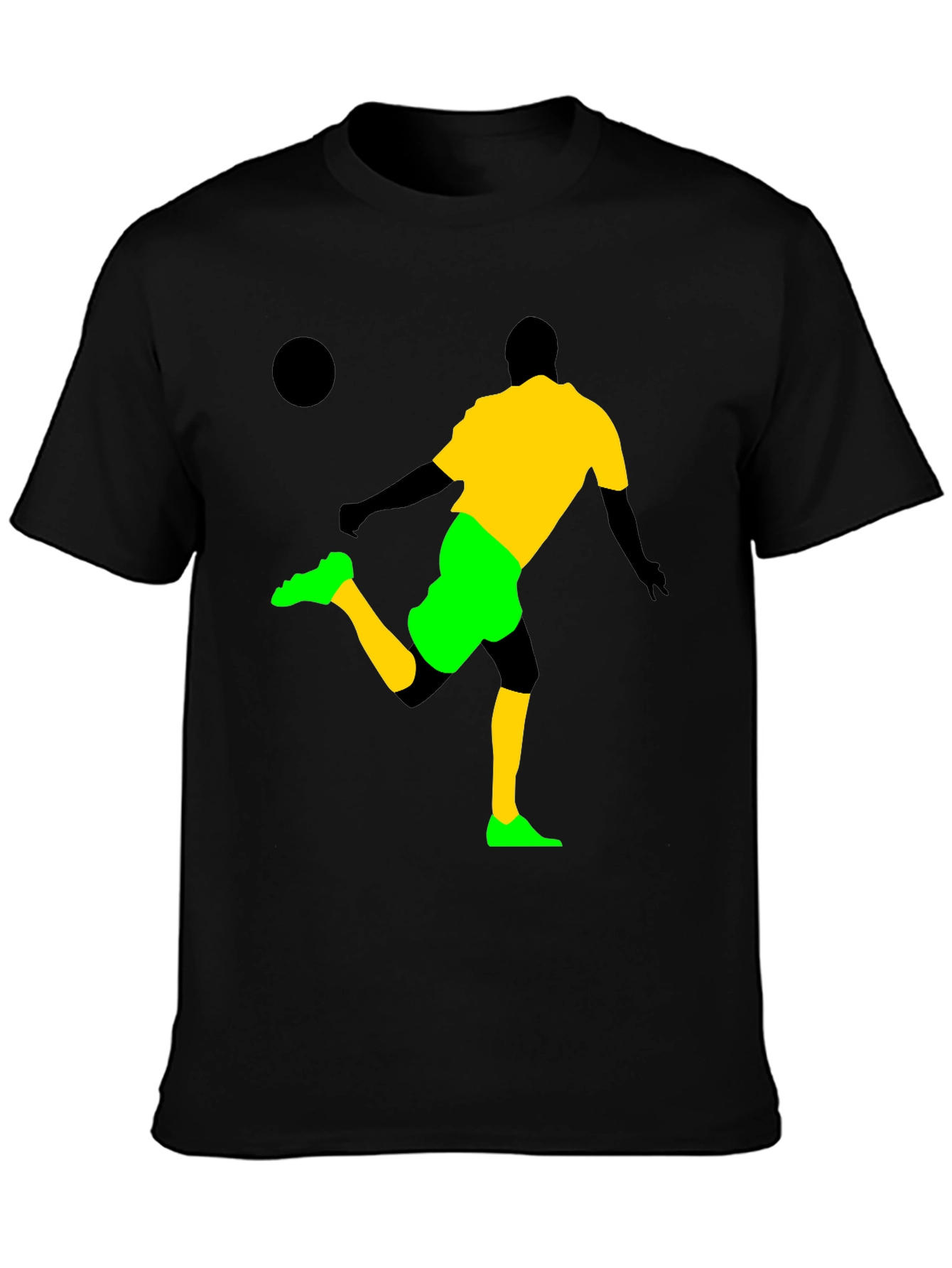 Soccer Silhouette Graphic T-Shirt