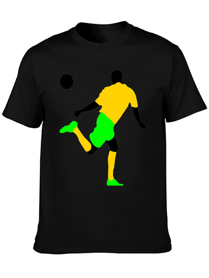 Soccer Silhouette Graphic T-Shirt