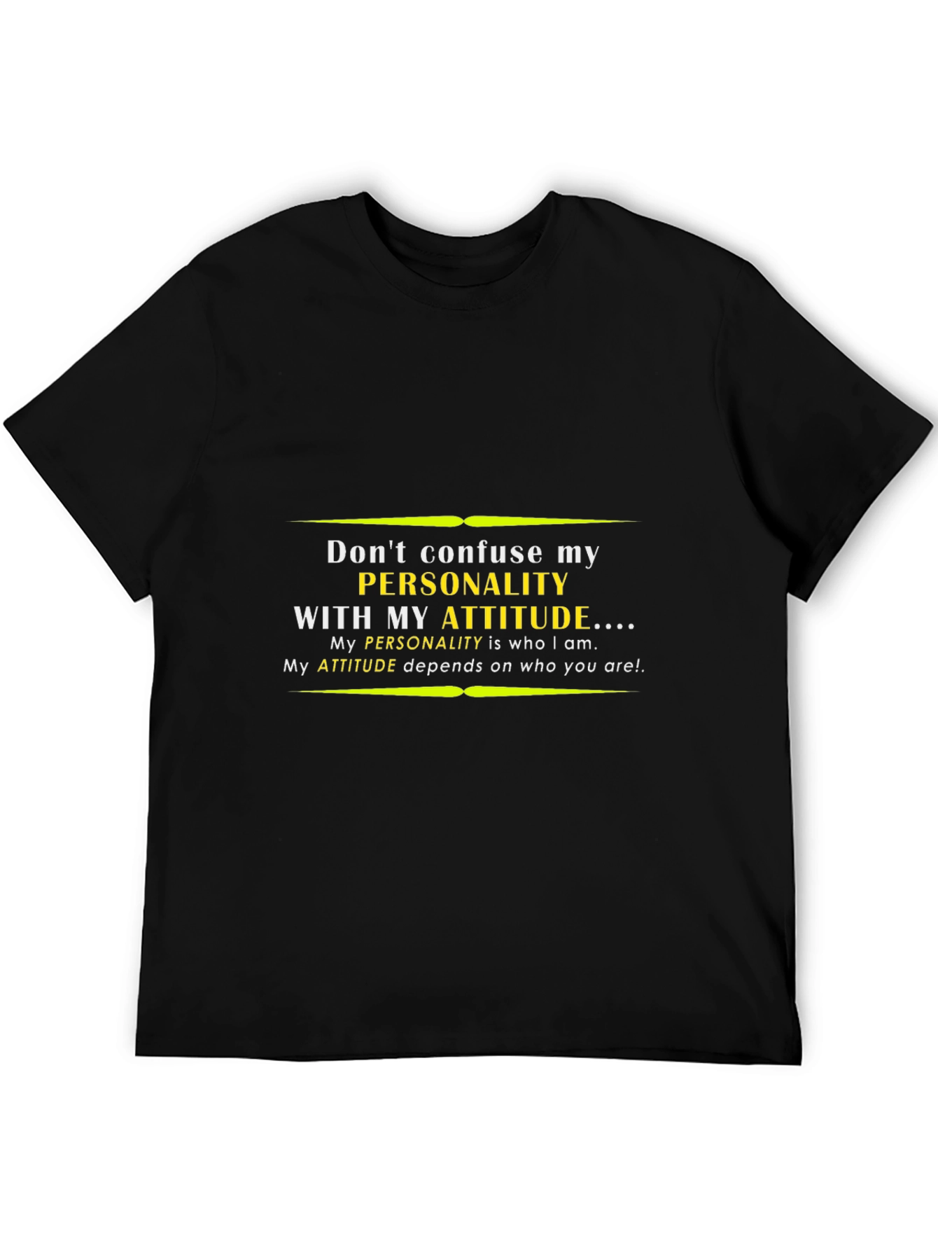 Personality vs Attitude Graphic T-Shirt