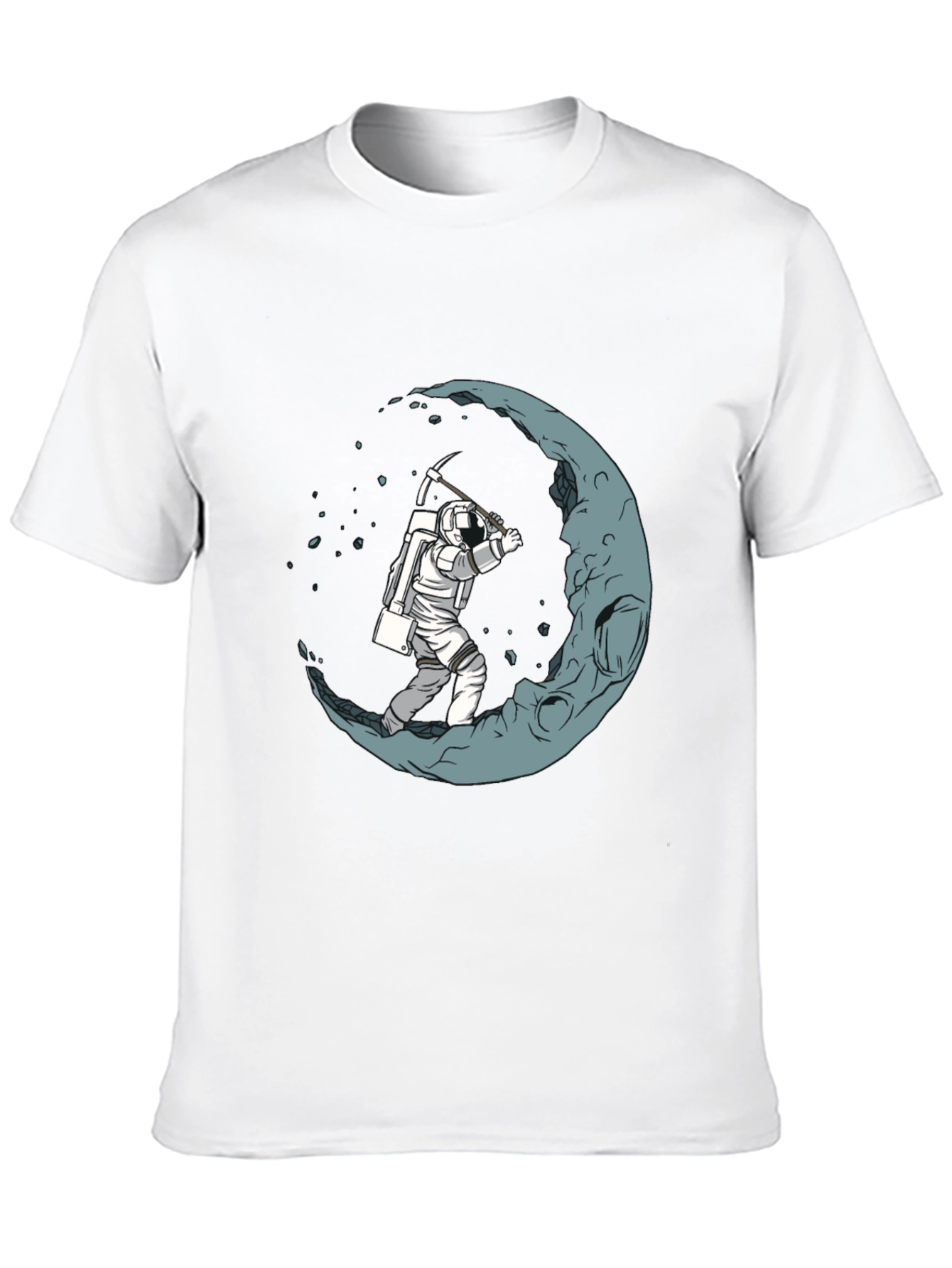 Moon Miner Graphic T-Shirt - Space Adventure Tee