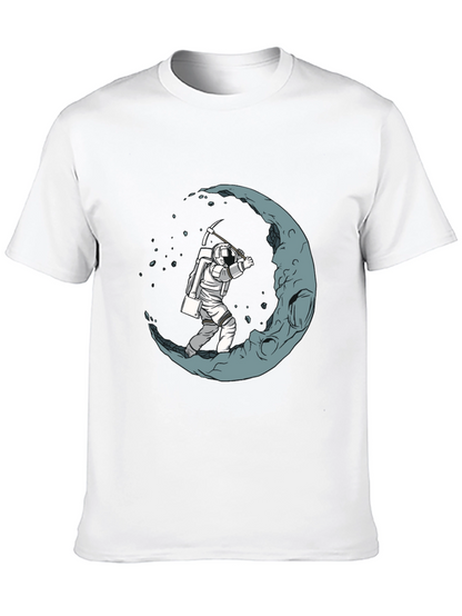 Moon Miner Graphic T-Shirt - Space Adventure Tee