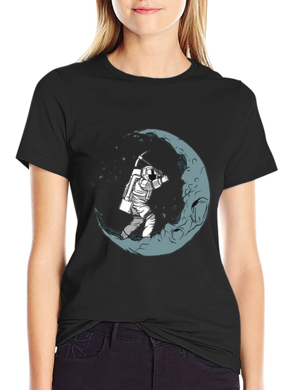 Moon Miner Graphic T-Shirt - Space Adventure Tee
