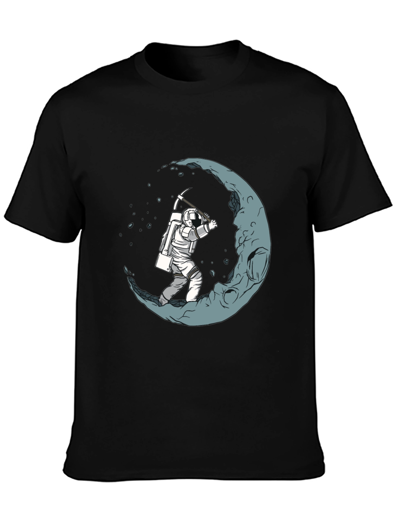Moon Miner Graphic T-Shirt - Space Adventure Tee