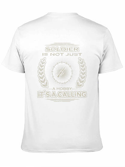 Soldier Calling Graphic Tee - Military Pride Shirt