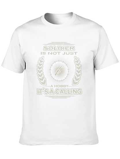Soldier Calling Graphic Tee - Military Pride Shirt