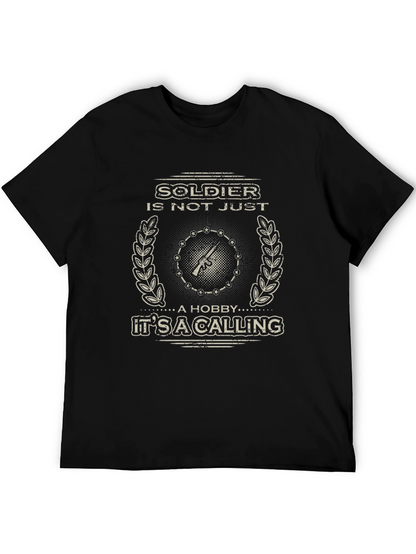 Soldier Calling Graphic Tee - Military Pride Shirt