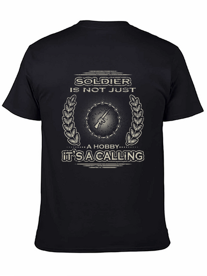 Soldier Calling Graphic Tee - Military Pride Shirt