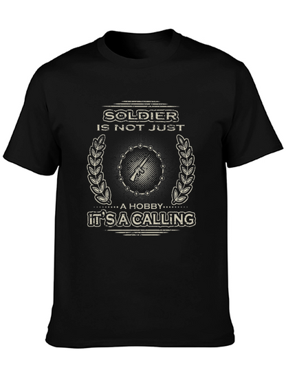 Soldier Calling Graphic Tee - Military Pride Shirt