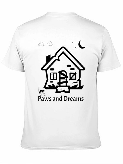 Paws and Dreams Black Graphic Tee