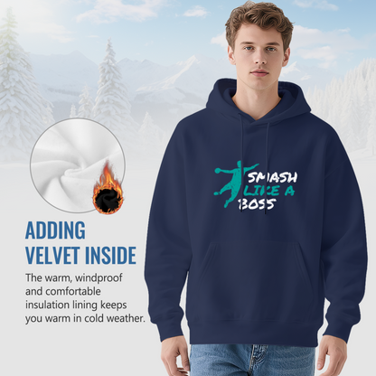 Badminton Smash Like A Boss Grunge Graphic Hoodie