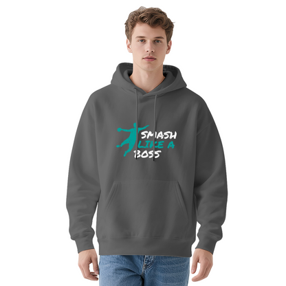 Badminton Smash Like A Boss Grunge Graphic Hoodie