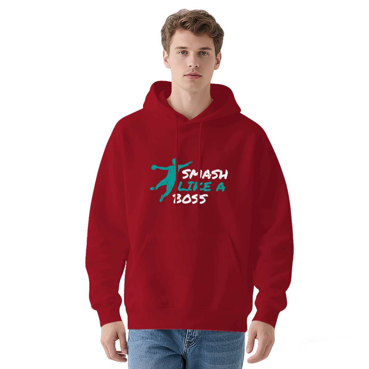 Badminton Smash Like A Boss Grunge Graphic Hoodie