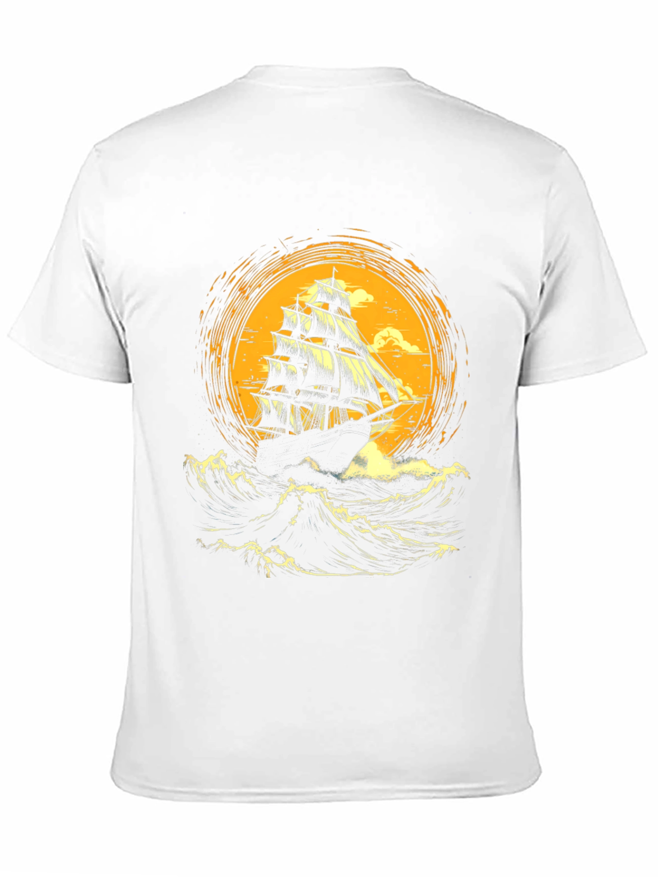 Sailing Ship Graphic Tee - Bold Nautical Design