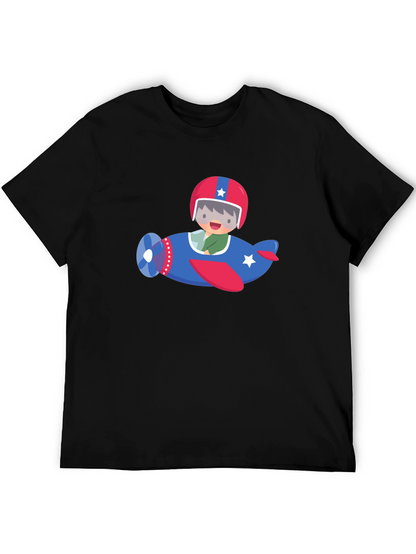 Cute Pilot Airplane Graphic Tee