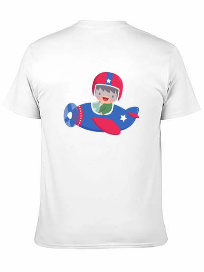 Cute Pilot Airplane Graphic Tee