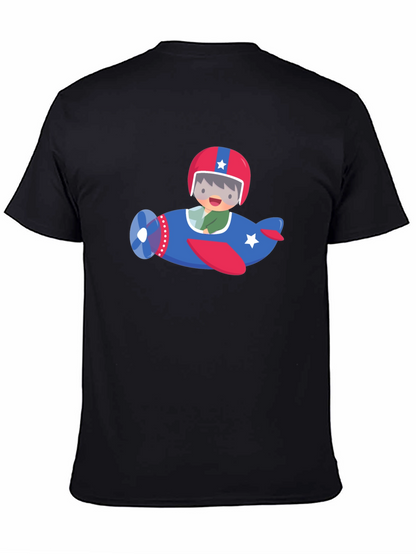 Cute Pilot Airplane Graphic Tee