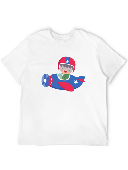 Cute Pilot Airplane Graphic Tee
