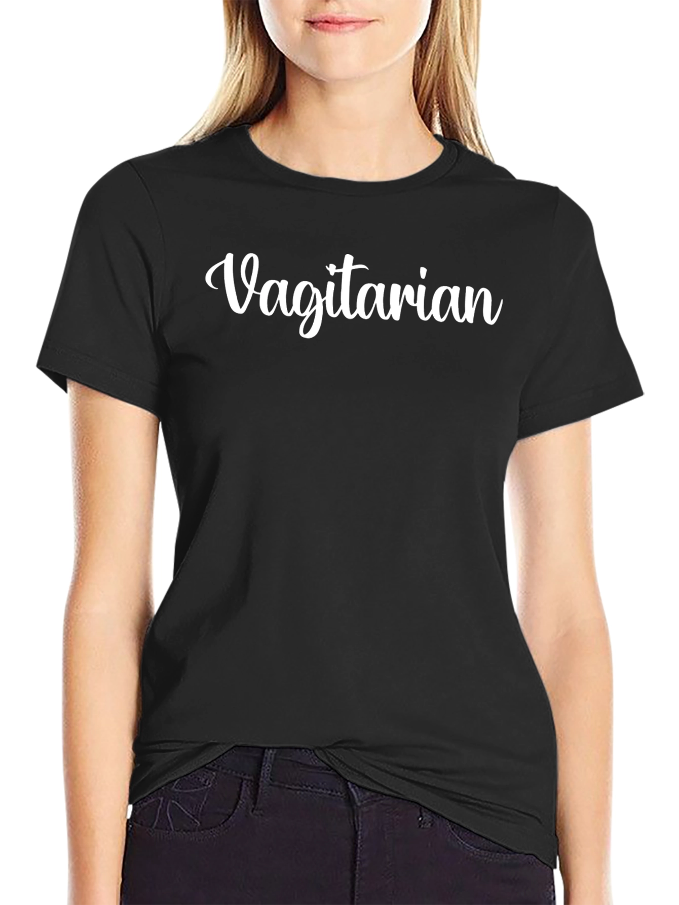 Vagitarian Black T-Shirt