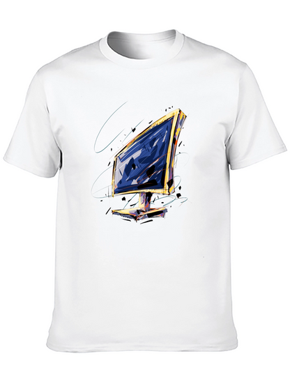 Abstract Monitor Graphic Tee