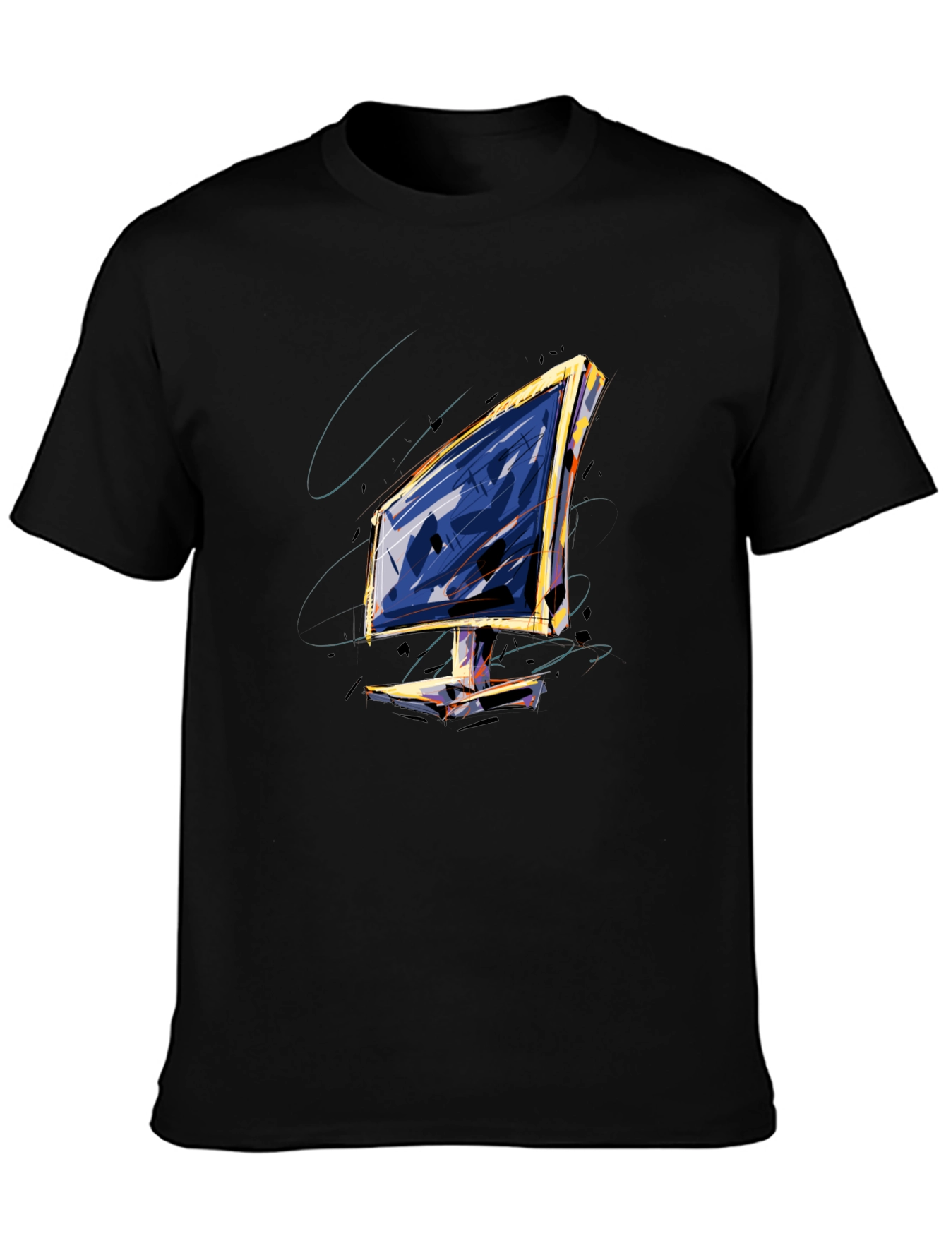 Abstract Monitor Graphic Tee