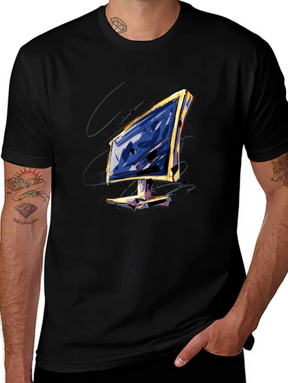 Abstract Monitor Graphic Tee