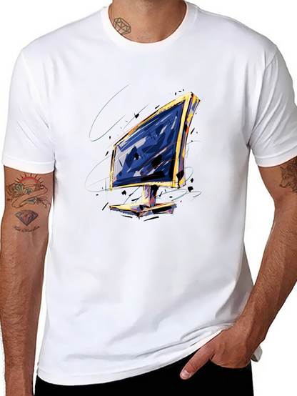 Abstract Monitor Graphic Tee