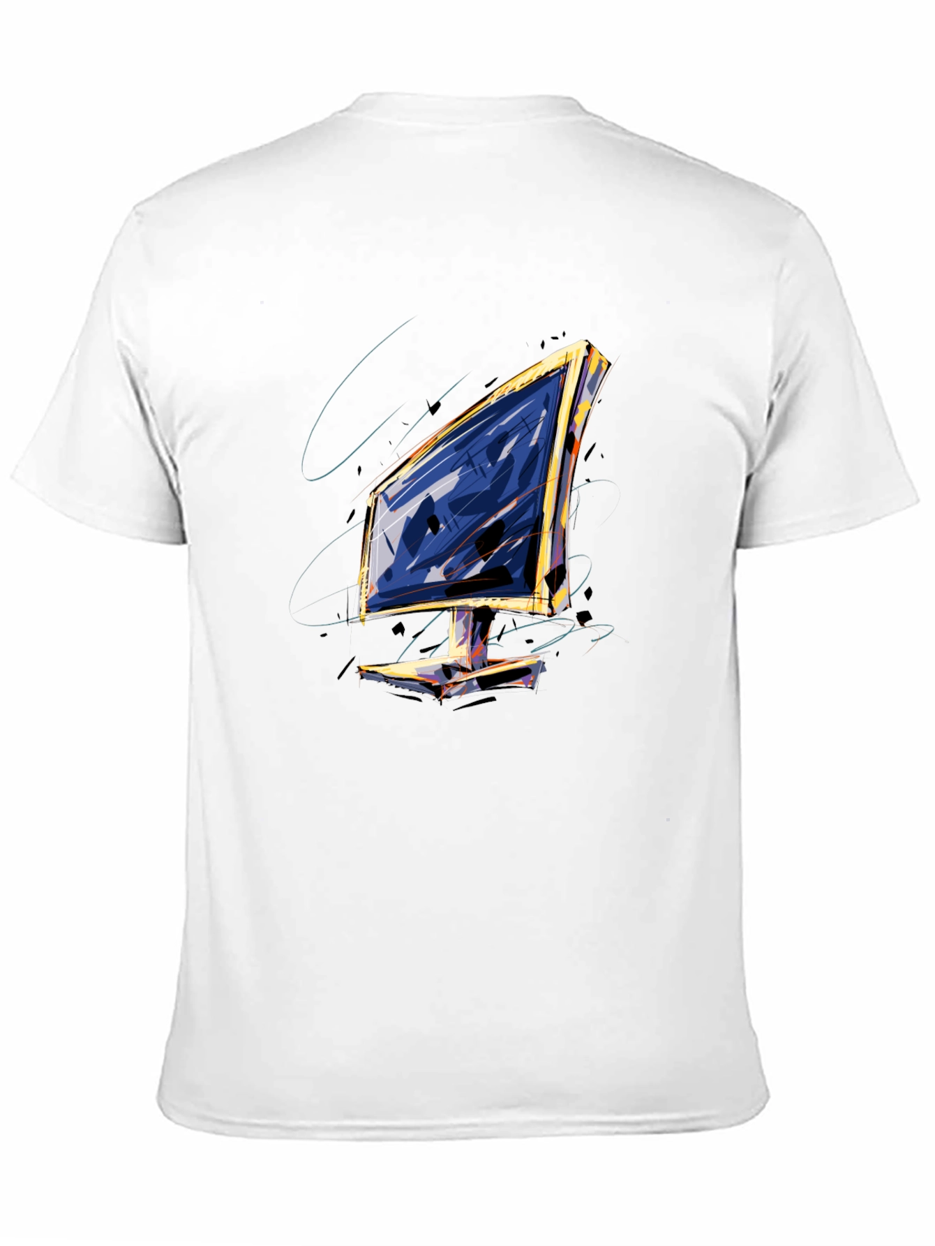 Abstract Monitor Graphic Tee