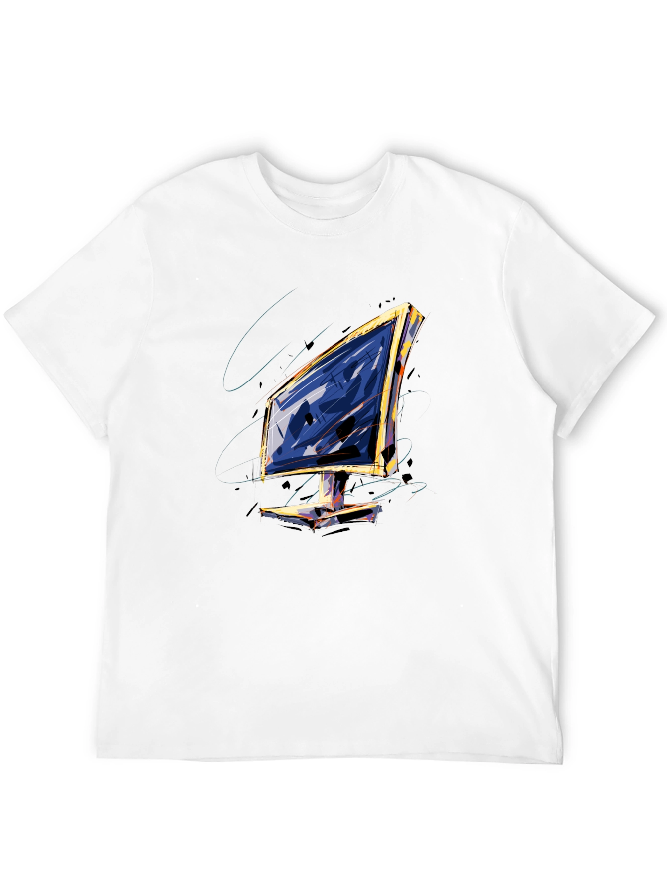 Abstract Monitor Graphic Tee