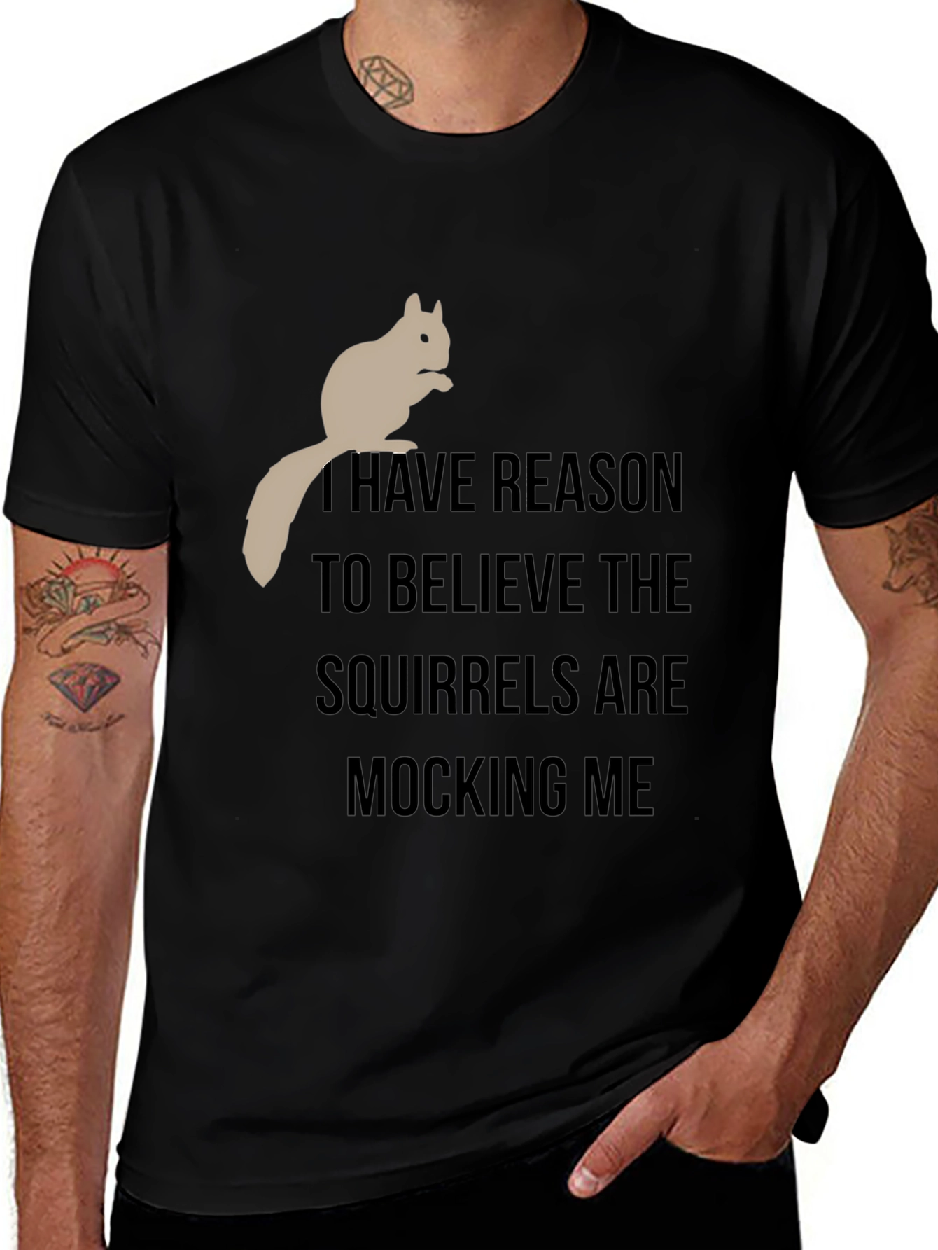 Squirrel Mocking T-Shirt - Funny Graphic Tee
