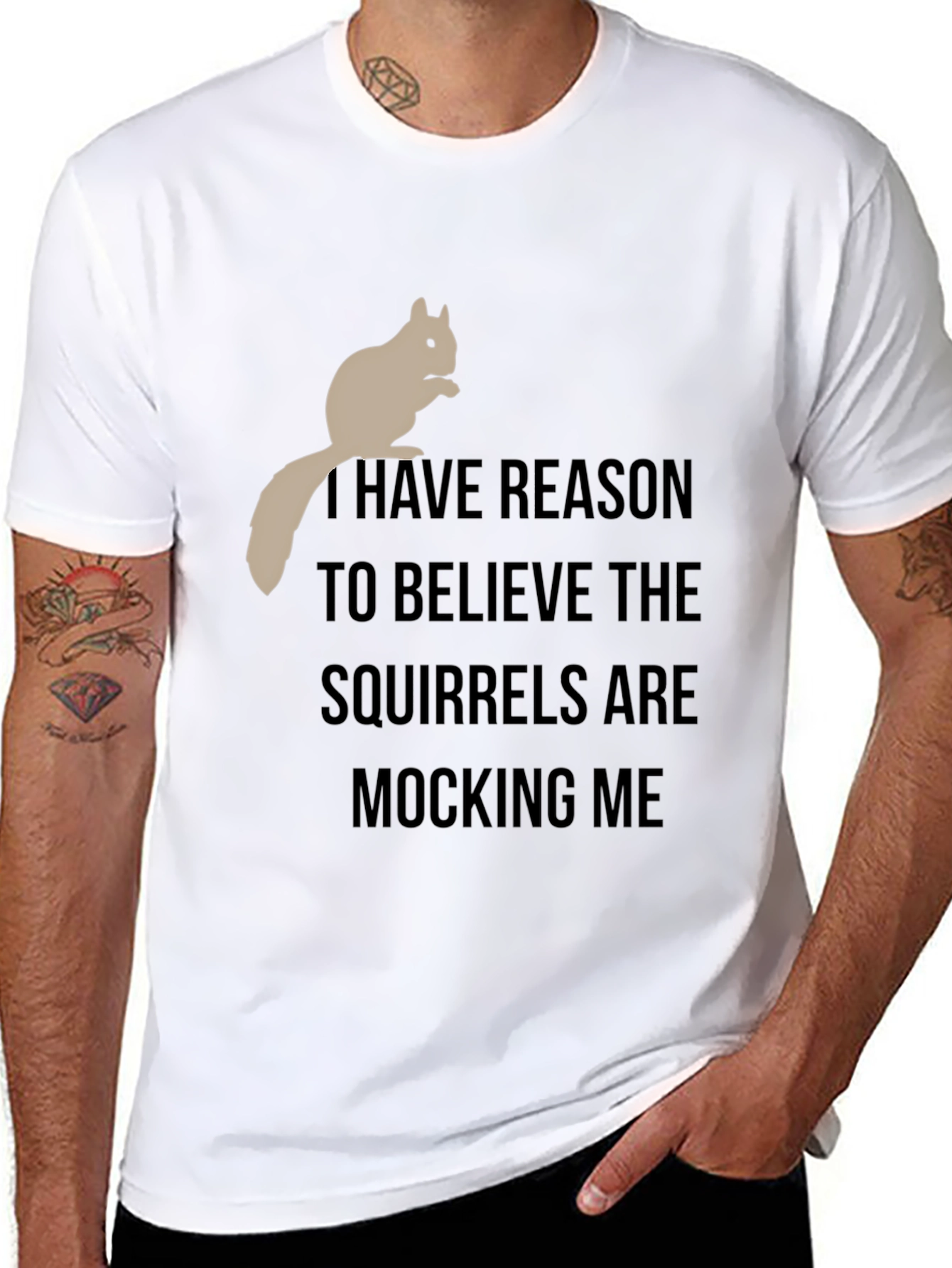 Squirrel Mocking T-Shirt - Funny Graphic Tee