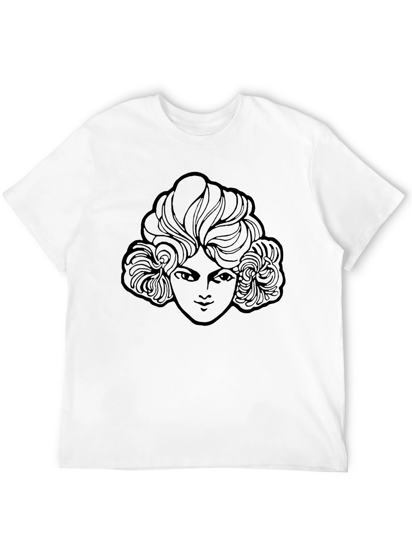 Woman Graphic Print Black T-Shirt