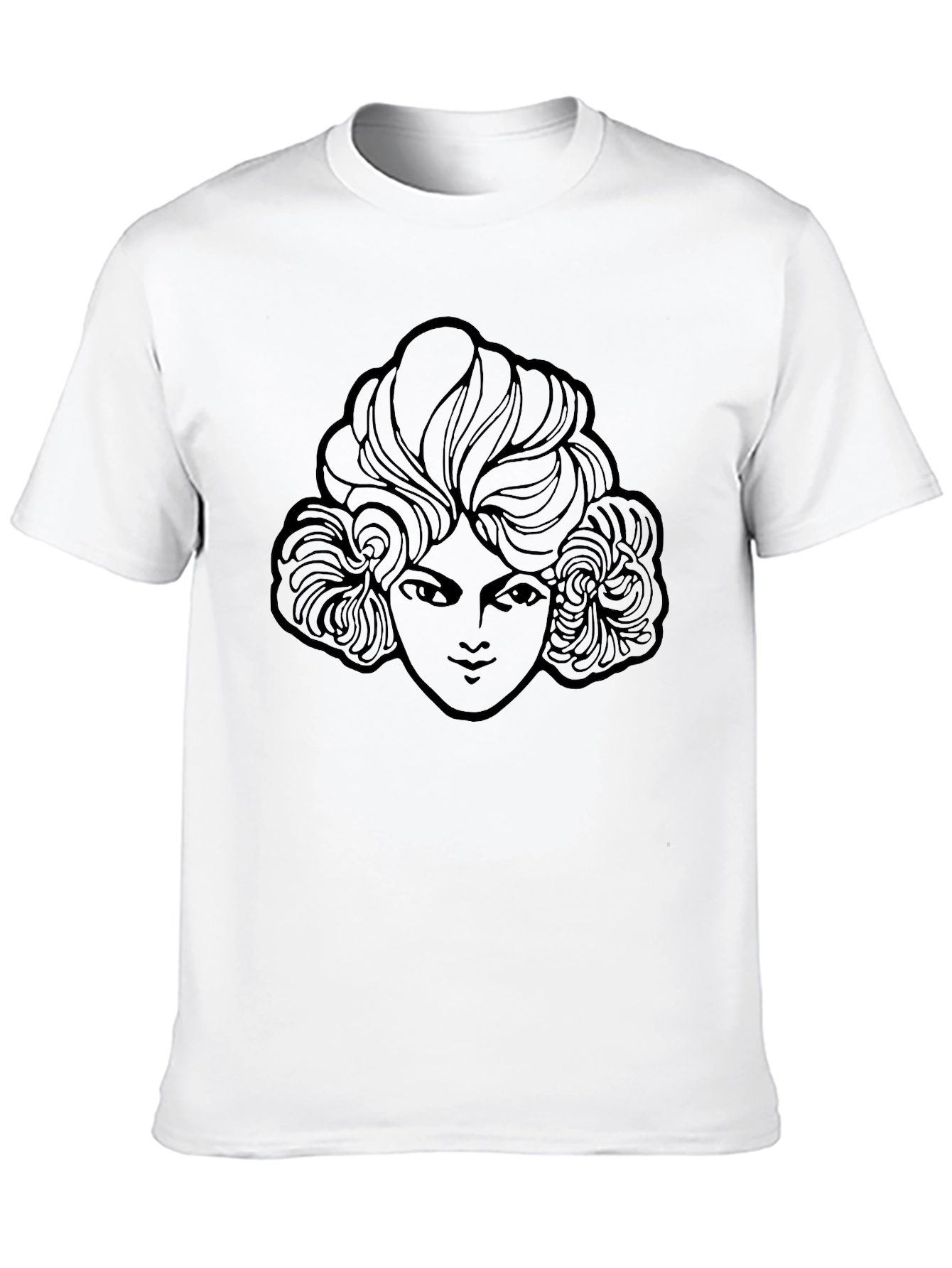 Woman Graphic Print Black T-Shirt