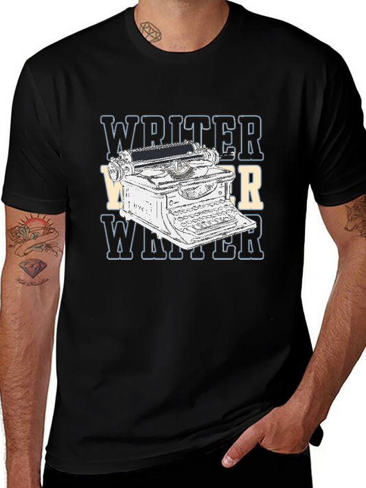 Writer Retro Typewriter Graphic T-Shirt