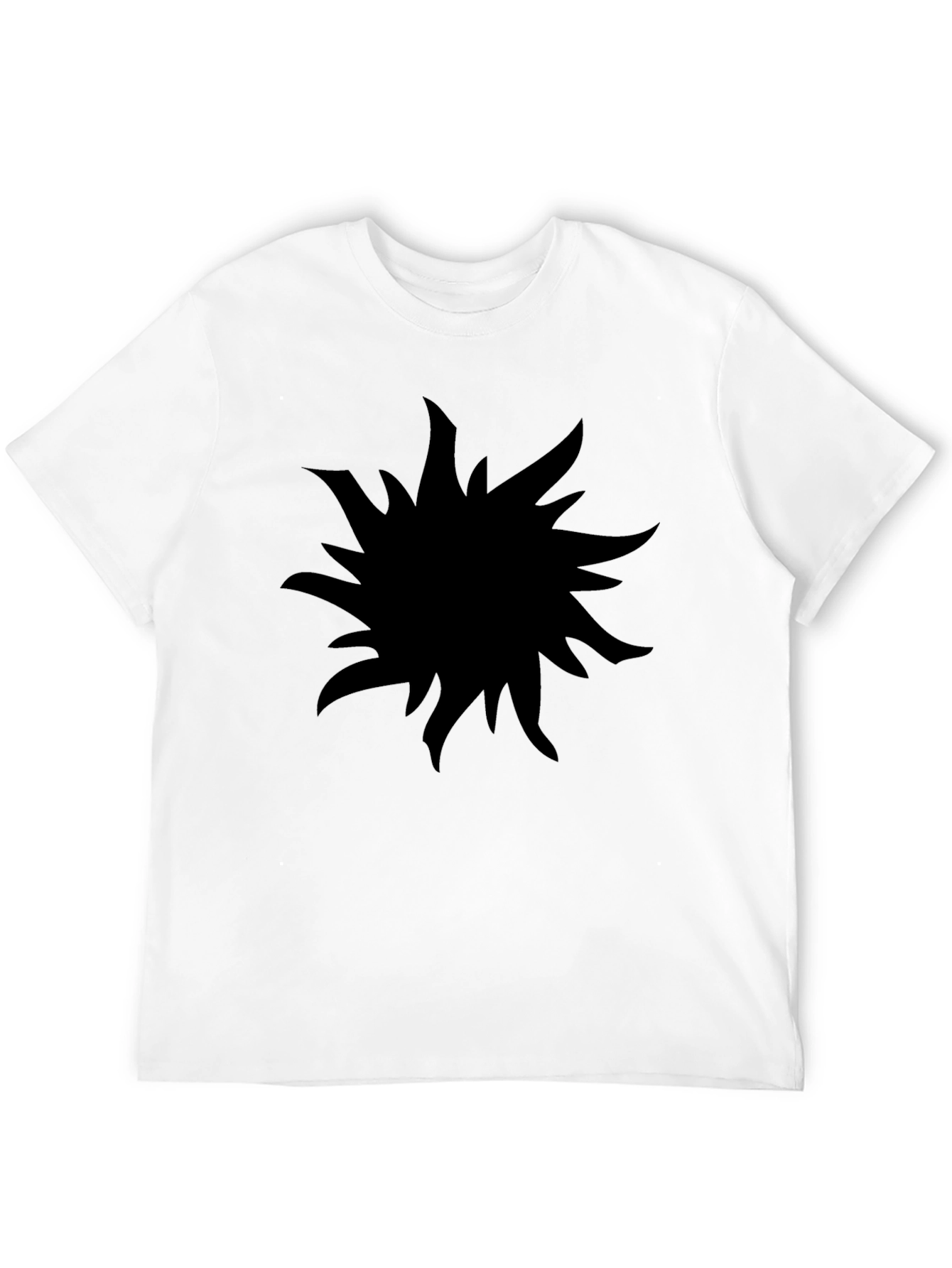 Abstract Graphic Black T-Shirt