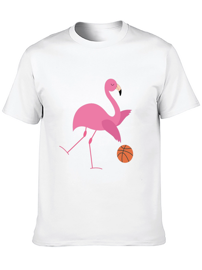Flamingo Basketball Graphic T-Shirt