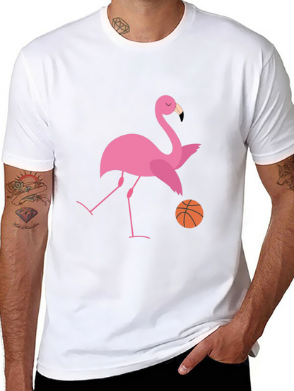 Flamingo Basketball Graphic T-Shirt