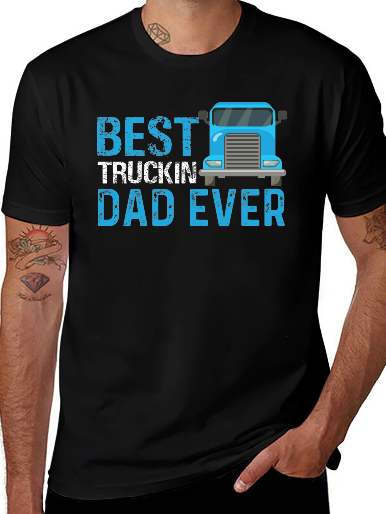 Best Truckin Dad Ever T-Shirt