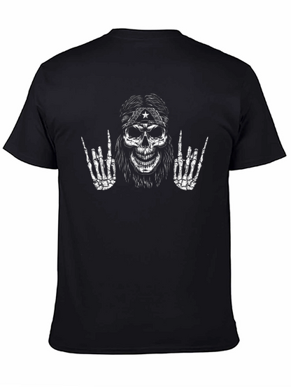 Rock n Roll Skeleton T-Shirt - Black