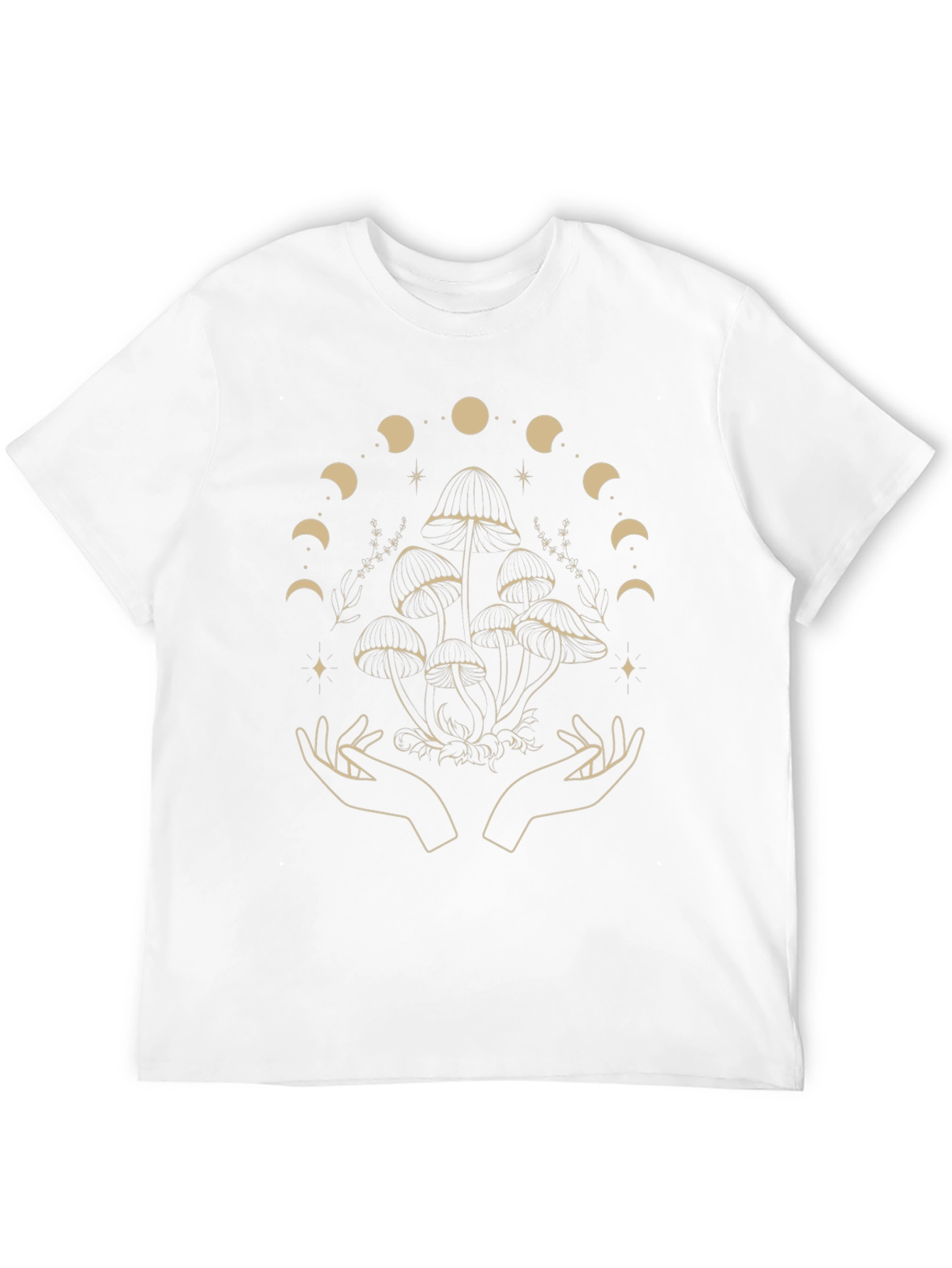 Mystical Mushroom Moon Phase Graphic Tee