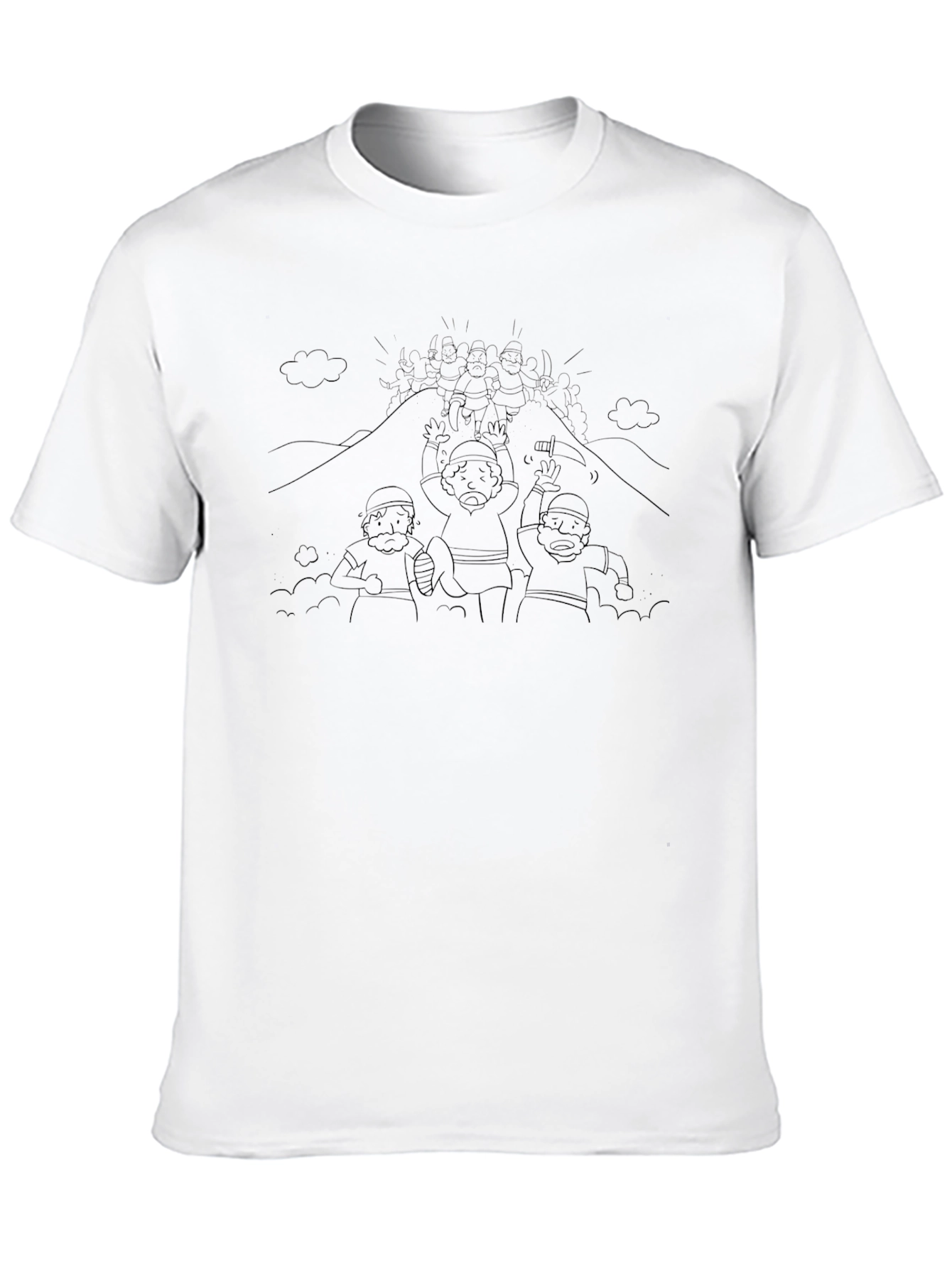 Cartoon Siege Black T-Shirt
