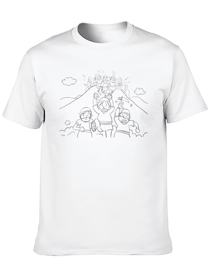 Cartoon Siege Black T-Shirt